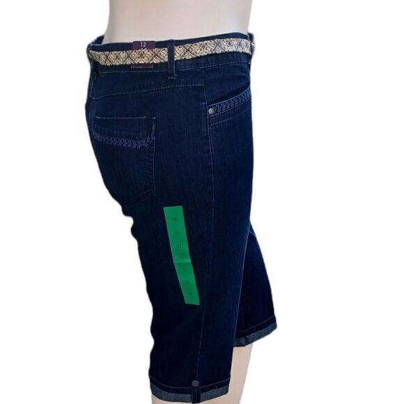 615019....Gloria Vanderbilt Crop Jeans Size  12, W30" 16"Inseam 10"Rise - Picture 5 of 8
